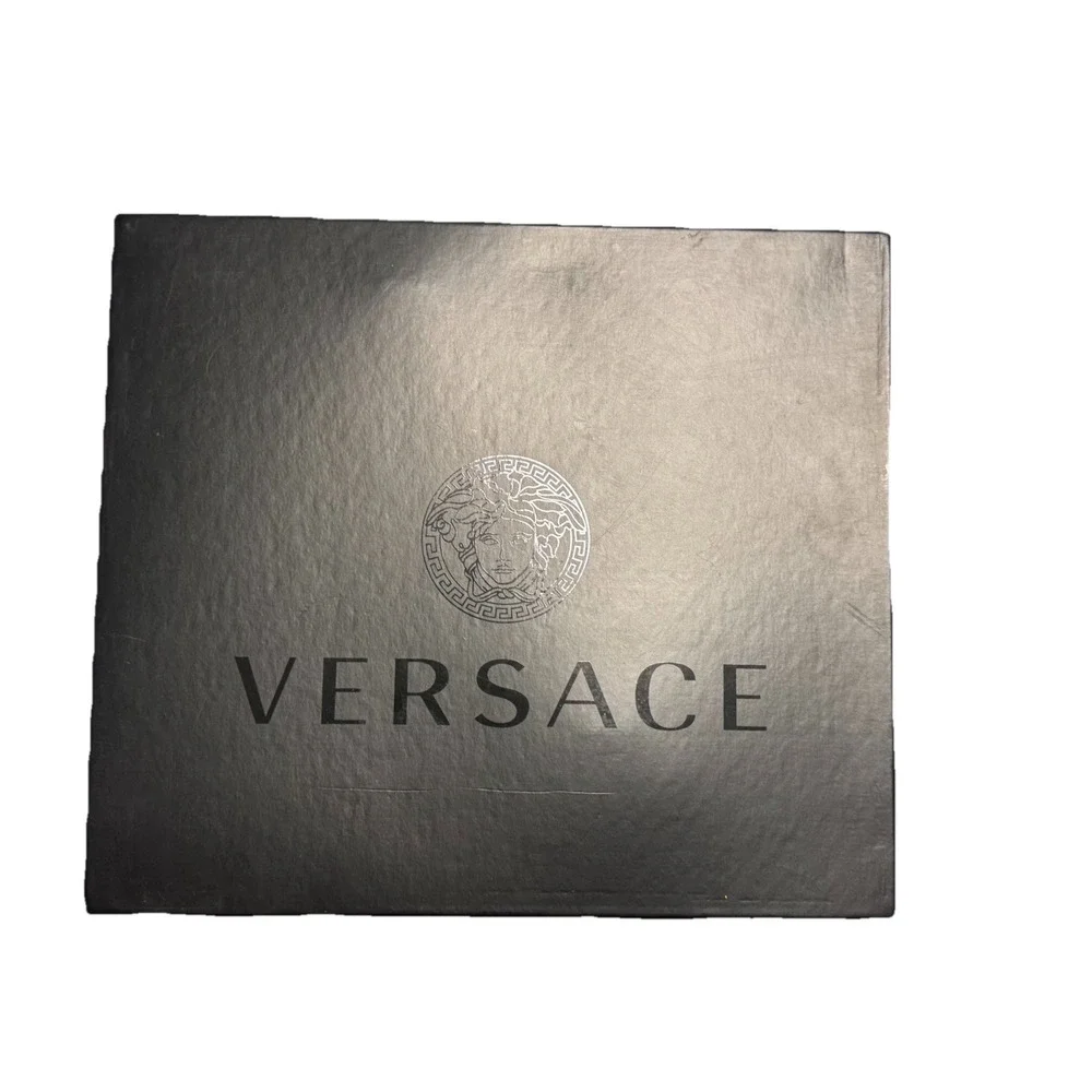 Versace Black Leather Medusa Strap‎ Sneakers